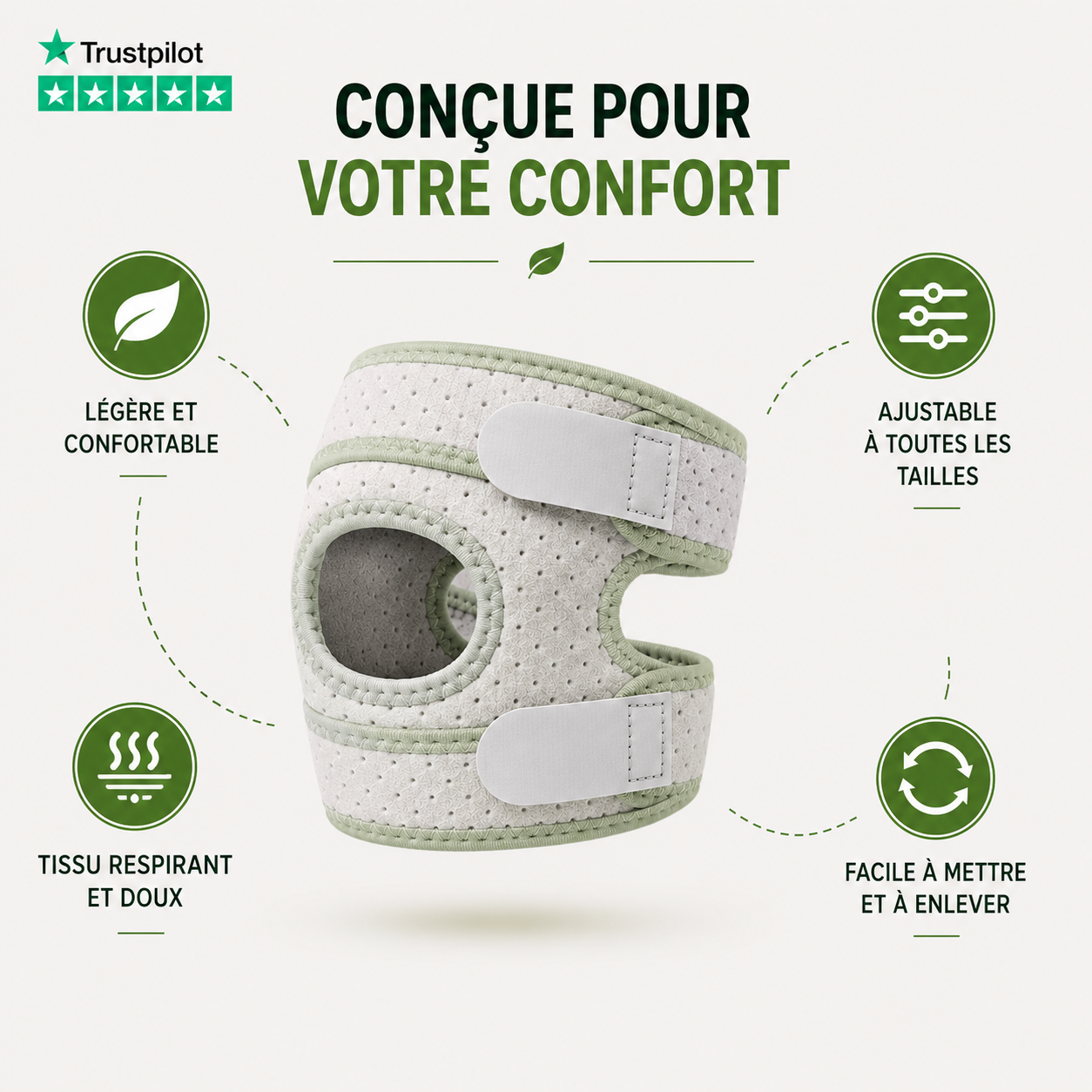 Genouillère Anti-Douleur pour Vos Activités Quotidiennes